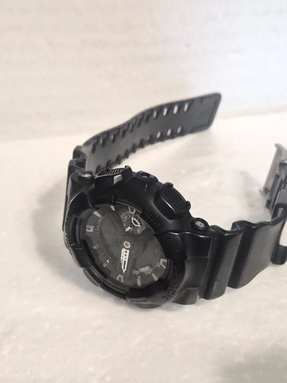 Casio G Shock Matte Black analog and digital
